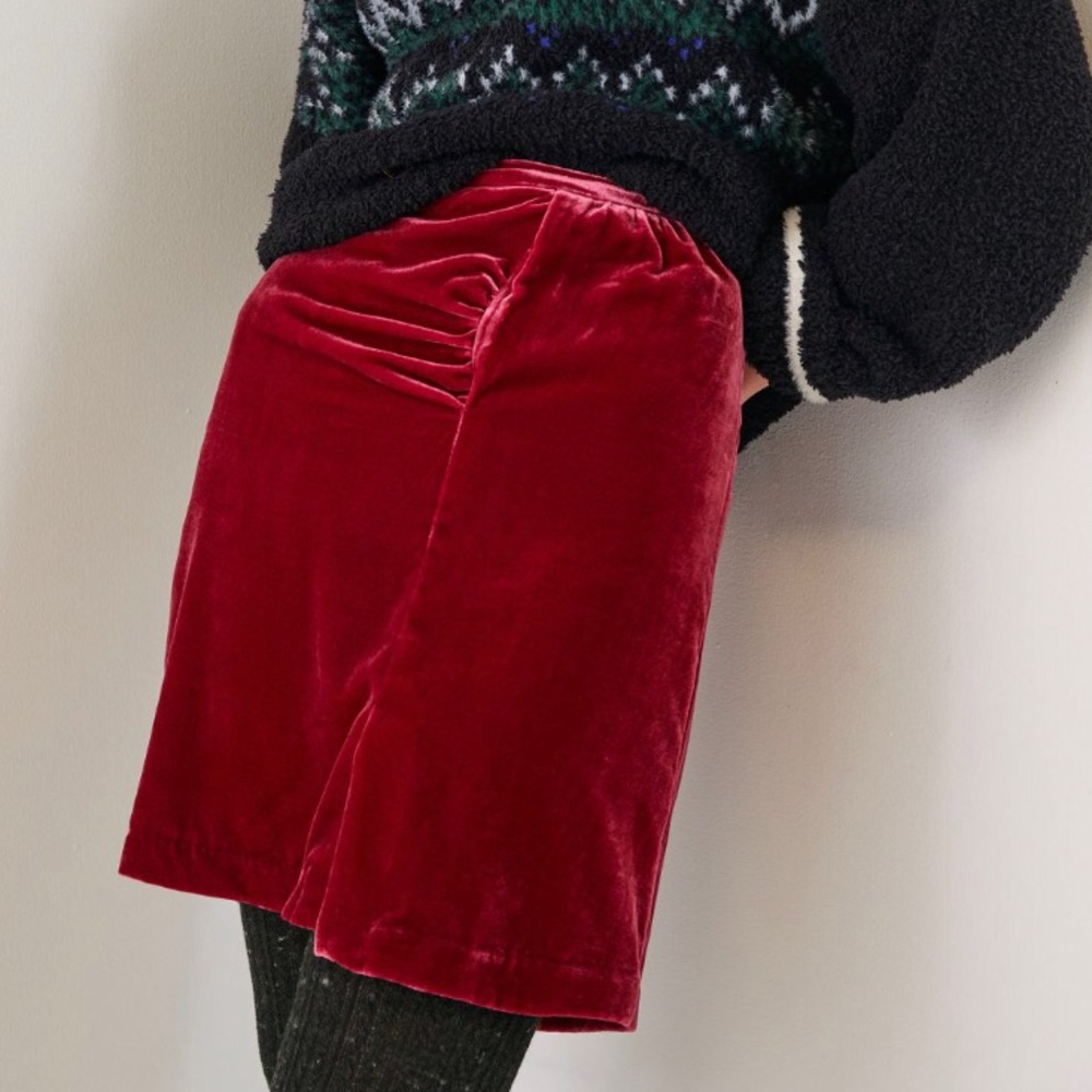 NWT Anthro velvet mini skirt, Size 16